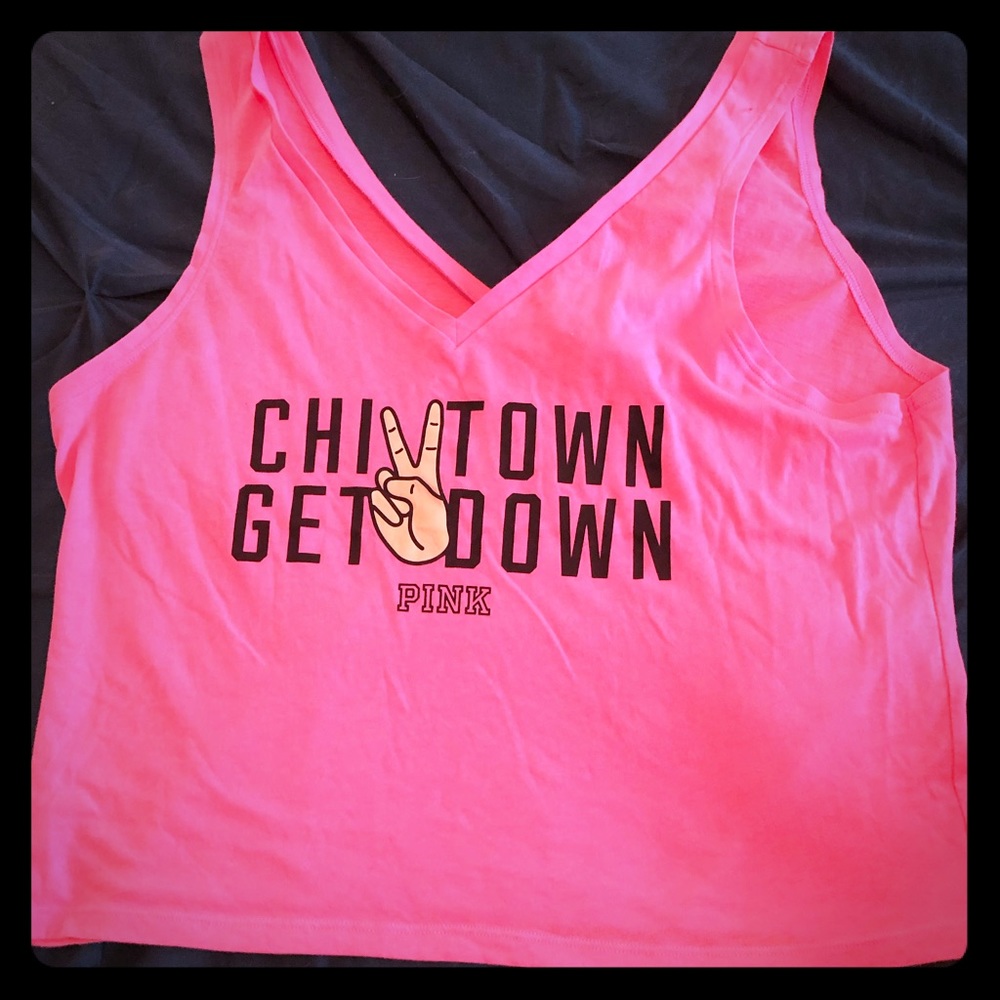 VS Pink crop top.